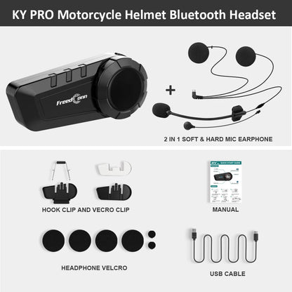 FreedConn KY Pro – Premium Bluetooth Motorcycle Headset