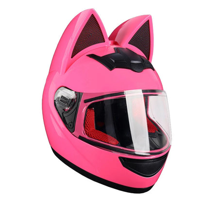 Feline Rider – Cat-Ears Full-Face Helmet