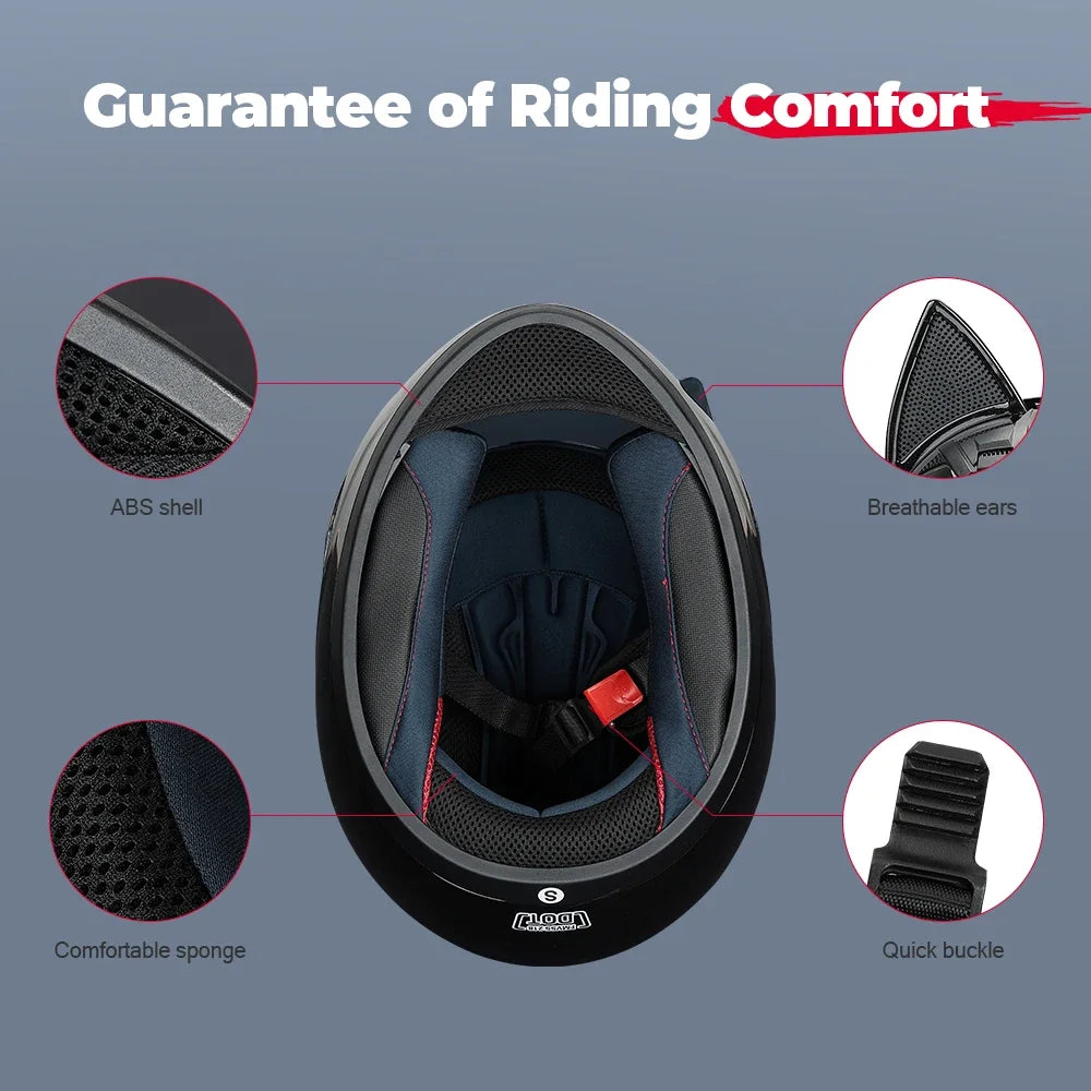 Feline Rider – Cat-Ears Full-Face Helmet