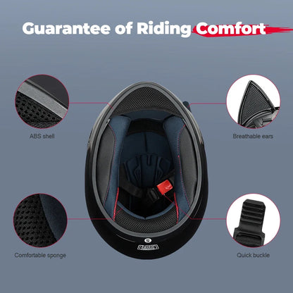 Feline Rider – Cat-Ears Full-Face Helmet