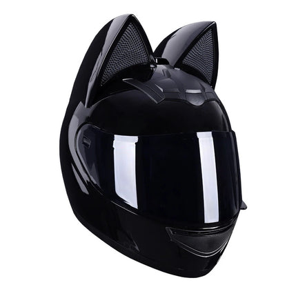 Feline Rider – Cat-Ears Full-Face Helmet