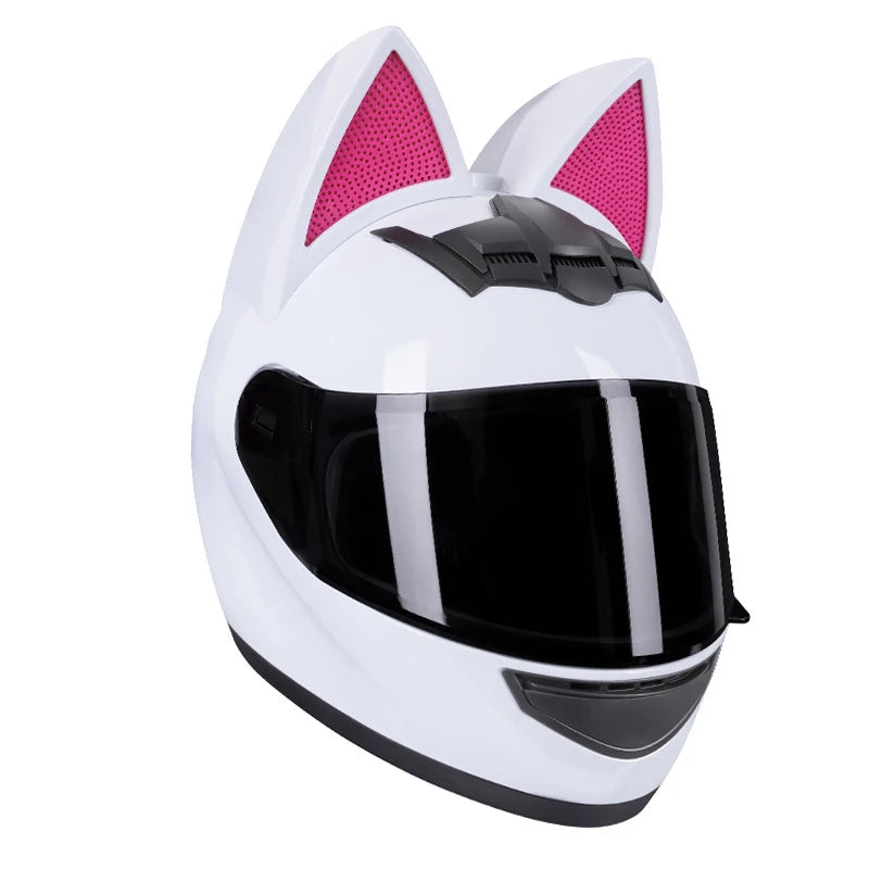 Feline Rider – Cat-Ears Full-Face Helmet